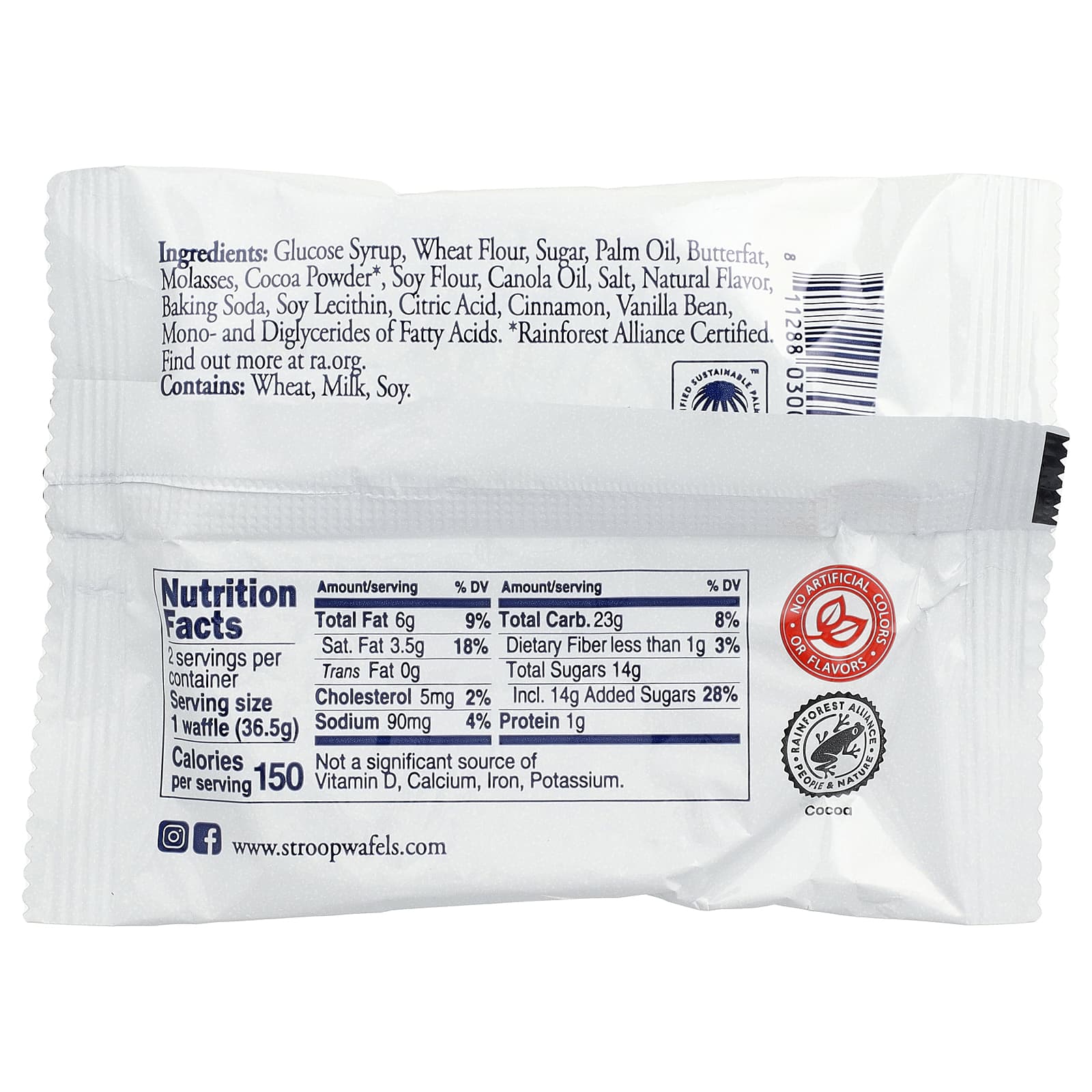 Daelmans Chocolate Stroopwafels, 12 Packs of 2 (72.5 g Each) - view 3